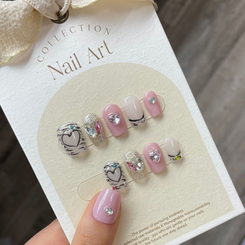 Removable Short Nail Art For Women Removable Short Nail Art For Women